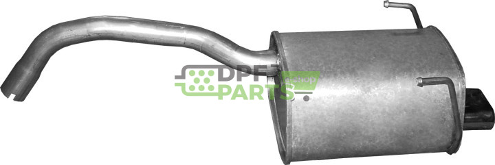 koncový tlumič Fiat 500 1.2 / Ford Ka, Polmo 07.39 A, OE 1581439 1692912 1742325 1769296 51786716 51873784 51893072 51915462