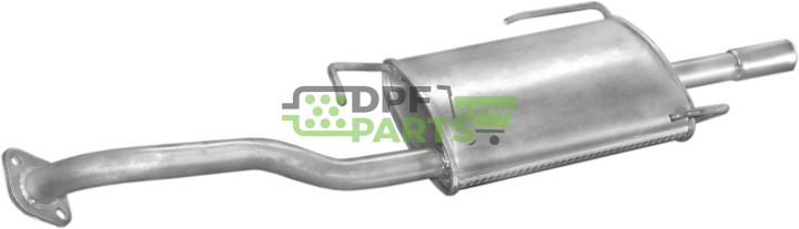 Koncový tlumič Nissan Sunny 90-96 N14 1.4/1.6i SDN kat, Polmo 15.137 A, OE 2010050Y01 2010057Y00 2010057Y01 2010057Y02 2010057Y0