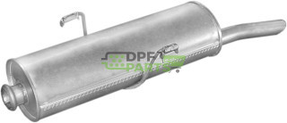 Koncový tlumič Peugeot 306 1.4-1.8 SDN kat 94-, Polmo 19.61 A, OE 1726C0 1726S9
