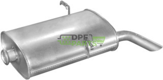 Koncový tlumič Peugeot 405 2.0/1.9TD 89-96, Polmo 19.99 A, OE 172674 172676