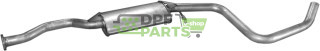 Střední tlumič Ford Escort 1.6i kat 90-/Orion 91-92, Polmo 08.40 A, OE 1019416 6559203 6638226 6773317
