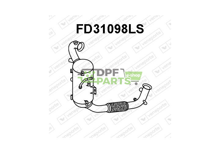 Filtr pevných částic DPF FORD Fiesta VI, KA, Tourneo Courier, Transit Courier - 1.5TDCi - 2112896 227230
