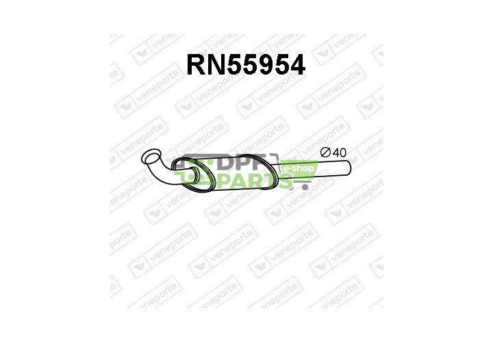 Tlumič výfuku RENAULT - 8200613095