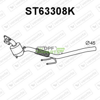 Katalizator SEAT Ibiza IV / SKODA Fabia III / VW Polo V/VI - 1.0i - 6C0254500RX 6C0254501SX 6C0254502HX