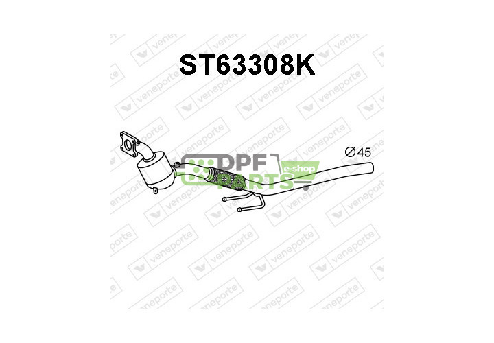 Katalizator SEAT Ibiza IV / SKODA Fabia III / VW Polo V/VI - 1.0i - 6C0254500RX 6C0254501SX 6C0254502HX