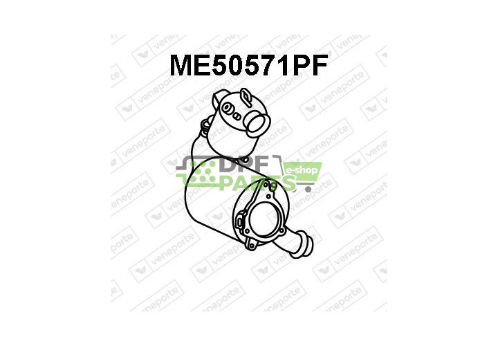 Filtr pevných částic MERCEDES VITO III - 1.7CDi - 208A02313R 4474902001
