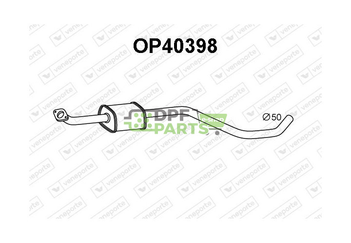 Tlumič OPEL ZAFIRA TOURER C - 1.4Turbo MPV - 13362787 13415536 13421292 39032027 852650 863016 863017