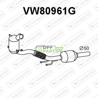 Filtr pevných částic DPF VW POLO VI/TAIGO/T-CROSS/ AUDI A1/SEAT ARONA/IBIZA V/ SKODA FABIA IV/KAMIQ - 1.0TSi/TFSi - 2Q0254503