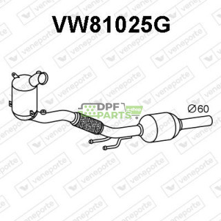 Filtr pevných částic DPF AUDI Q2/SEAT ATECA/ SKODA KAROQ/ VW T-ROC - 1.5TSi/TFSi - 5Q0254504T 5Q0254504TX 5Q0254505E 5Q025450