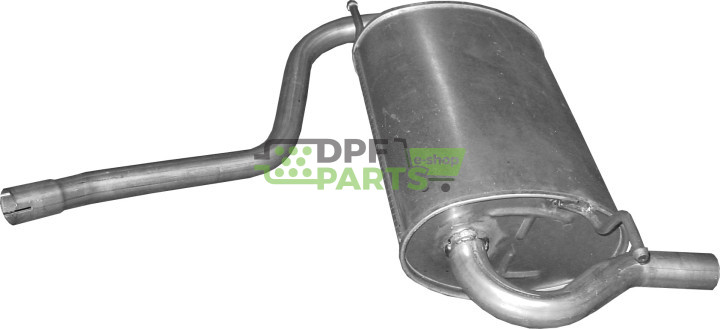 Koncový tlumič výfuku Dacia Duster 1.6i 16V 4X4, Polmo 02.18 A, OE 200107364R