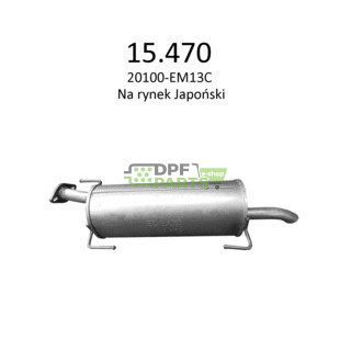 Tłumik końcowy BMW X5 E53 4.4i V8 2000-2003 - 18107529454