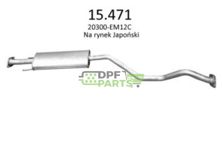 Tłumik końcowy NISSAN Tiida Hatchback 1.6i 2007 - 20100-EM13C EXDN6136