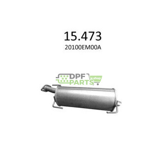 Tłumik końcowy NISSAN Tiida Hatchback 1.5D 2007-2011 - 20300EM00A EXDN3106 NS53501