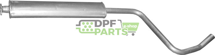 Střední tlumič výfuku Opel Astra J 1.6i / Chevrolet Cruze, Polmo 17.88 A, OE 852539