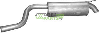 Koncový tlumič výfuku Renault Espace IV 2.0T, Polmo 21.106 A, OE 8200013360
