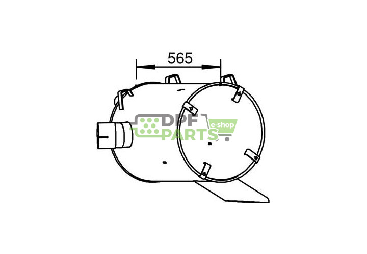 Rura do tłumika , Dinex 50491 , Nr OE: 940.490.0101