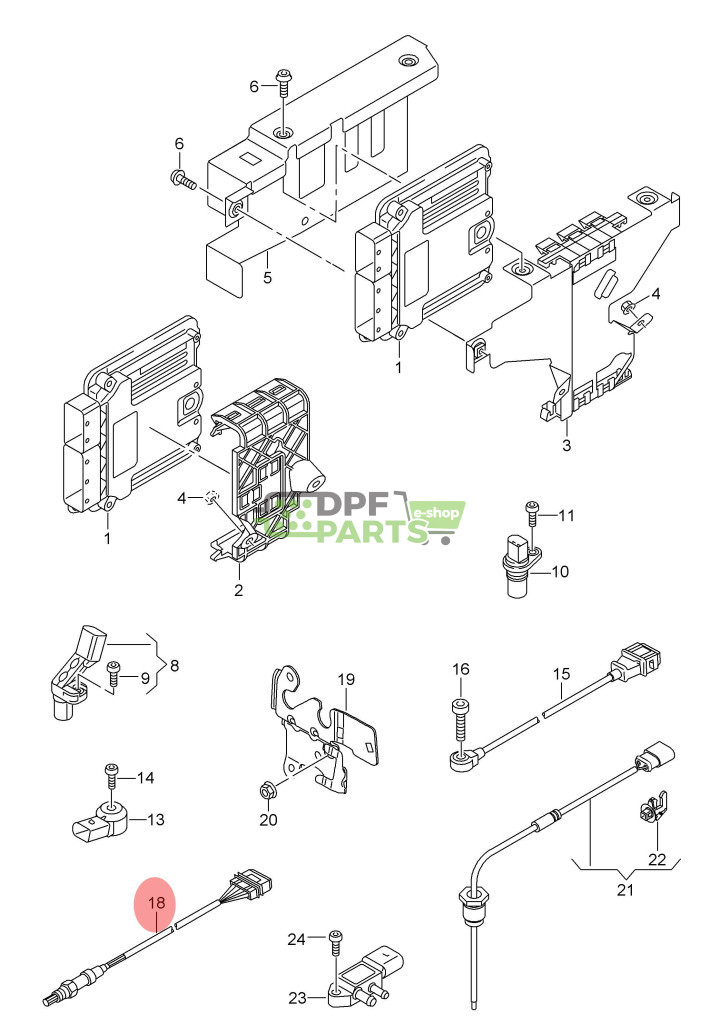 Sonda lambda oryginał Audi,Seat, Volkswagen