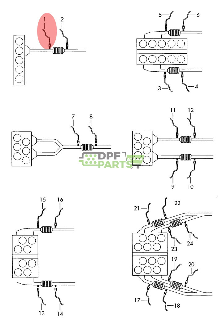 Sonda lambda oryginał Audi,Seat, Volkswagen