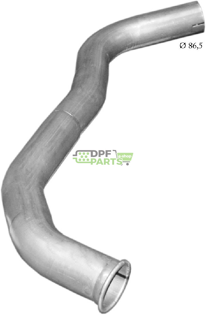 rura wylotowa Mercedes 817, Polmo 69.54 A, OE 676.492.0304 676.492.0904