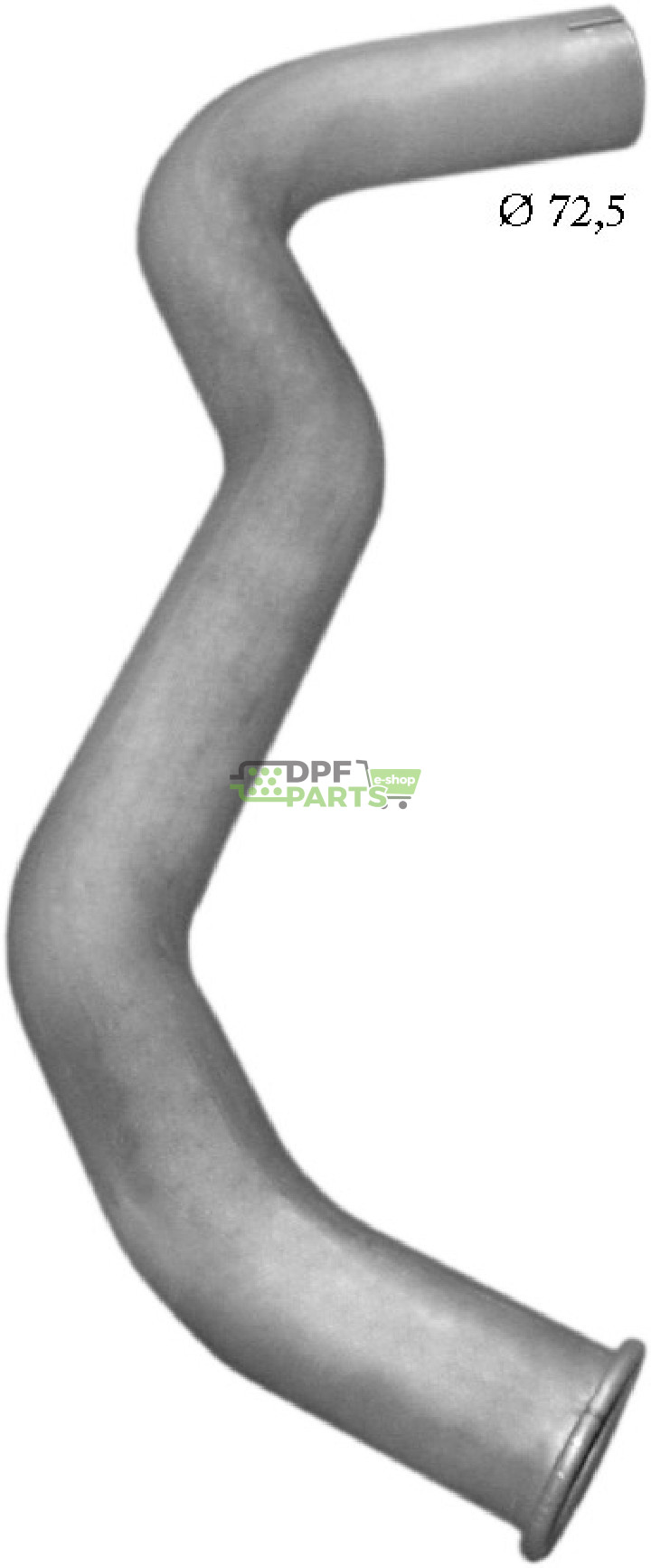 rura wylotowa Mercedes 709 K / 809 K, Polmo 69.59 A, OE 673.492.2704