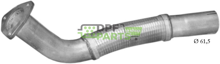 Rura kolektorowa Mercedes 811D, 814D, LK6-9t, 811DK, 809DT,, Polmo 69.62 A, OE 669.490.3019