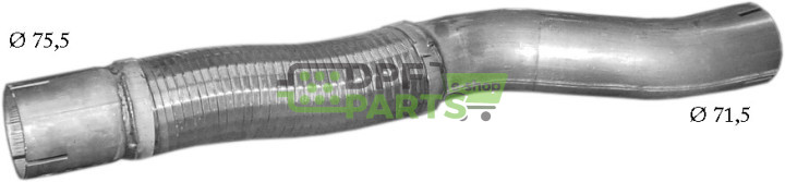 rura łącząca Mercedes 614, Polmo 69.66 A, OE 6684903119