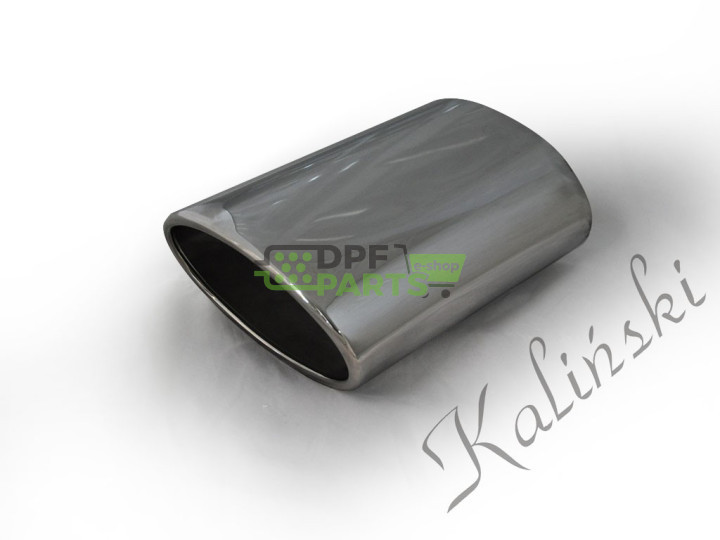 Końcówki ozdobne układu wydechowego / owalna  fi 80x146 / ścięcie pod kątem 30°