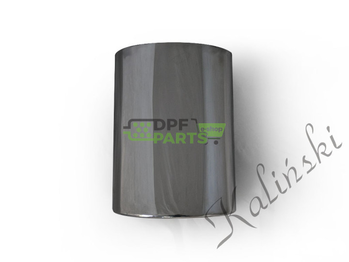 Końcówki ozdobne układu wydechowego / owalna  fi 80x146 / ścięcie pod kątem 30°