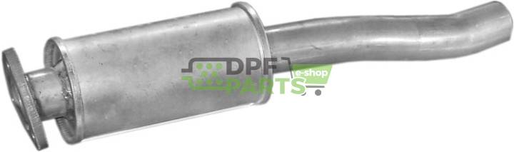 Střední tlumič výfuku Audi 80 87-92/90 87-91 1.8, Polmo 01.58 A, OE 893 253 209 F