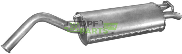 Koncový tlumič výfuku Audi 100 84-91/200 84-85 2.2/2.3 Avant kat, Polmo 01.86 A, OE 443 253 609 J 443 253 609 N 443 253 609 T
