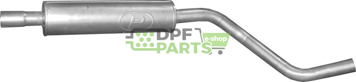 Střední tlumič výfuku Audi A2 1.4 16V, Polmo 01.98 A, OE 8Z0253057X