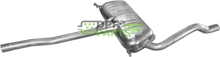 Střední tlumič výfuku Audi A4 2.5 TDi   Turbo Diesel  sedan , combi  08/97-06/00, Polmo 01.117 A, OE 8D0 253 409 BQ 8D0 253 409 
