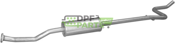 Střední tlumič výfuku Citroen C3 I 1.4i 02-, Polmo 04.237 A, OE 1717.R9