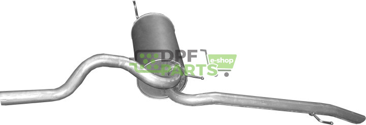 Koncový tlumič výfuku Fiat Linea 1.3 JTD, Polmo 07.37 A, OE 51755982