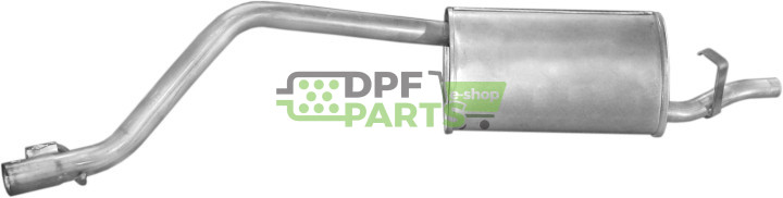 Koncový tlumič výfuku Fiat Panda 0.75  0.9  1.0  1.05  86-92/Lancia Y10 85-92 750/900, Polmo 07.61 A, OE 7 535 561 7 544 671 7 5