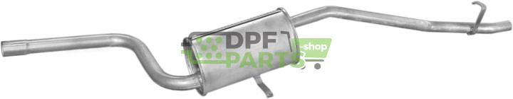 Koncový tlumič výfuku Fiat Uno 1.0 45 ie 06/89-02/93 kat, Polmo 07.137 A, OE 7 662 235