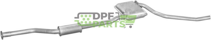 Střední tlumič výfuku Ford Sierra 85-92 1.6, Polmo 08.31 A, OE 6161558