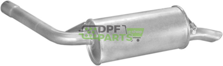 Koncový tlumič výfuku Ford Sierra 84-93 1.6 kat, Polmo 08.54 A, OE 5023345 6156606 6156607 6164160 6179849 6181300