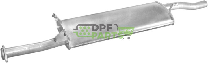 Střední tlumič výfuku Ford Transit 91-94 2.5D 130-190/100L, Polmo 08.56 A, OE 1019671 6646727 6808682