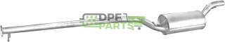 Střední tlumič výfuku Ford Focus 2.0i 16V 98-02, Polmo 08.568 A, OE 1067791 1121574