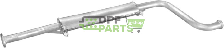 Střední tlumič výfuku Lada 2110/2111 CAT, Polmo 11.24 A, OE 2110-1200020