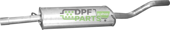 Střední tlumič výfuku Mercedes Vito 120 CDi 09/07-, Polmo 13.189 A, OE 6394905981