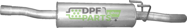 Střední tlumič výfuku Mercedes Sprinter 209/211/213/215/309/311/313/315 CDi Turbo Diesel, Polmo 13.194 A, OE 9064901101