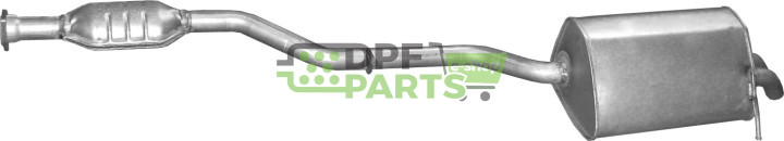 Koncový tlumič výfuku Mercedes C180-W203 / C180-T203 / C200-W203 / C200-T203, Polmo 13.210 A, OE 2034903521 2034904921