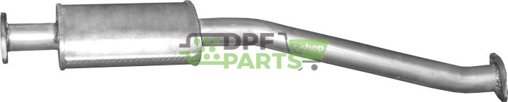 Střední tlumič výfuku Nissan Navara/King Cab/NP300, Polmo 15.182 A, OE 20300-VK500