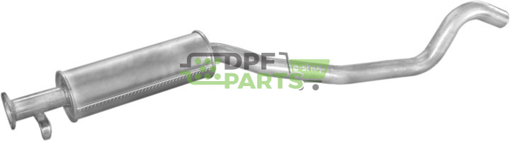 Střední tlumič výfuku Opel Vectra 2.0/2.5 kat 88-95, Polmo 17.272 A, OE 852950 854523 90411460