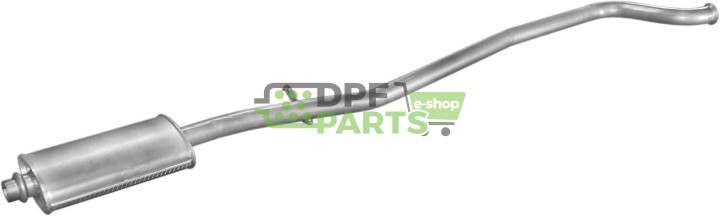 Střední tlumič výfuku Peugeot 406 1.6i /1.8i kombi kat 95-, Polmo 19.100 A, OE 171757 171782