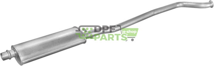 Střední tlumič výfuku Peugeot 406 2.0i kombi kat 95-, Polmo 19.102 A, OE 171758 171784
