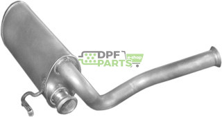 Střední tlumič výfuku Peugeot 605 2.0i 10/89-95, Polmo 19.142 A, OE 172883