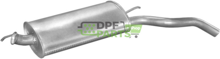 Koncový tlumič výfuku Renault Express 1.0  1.1  1.4  1.6D  87-91, Polmo 21.227 A, OE 7700779630 7700781513 7701036267